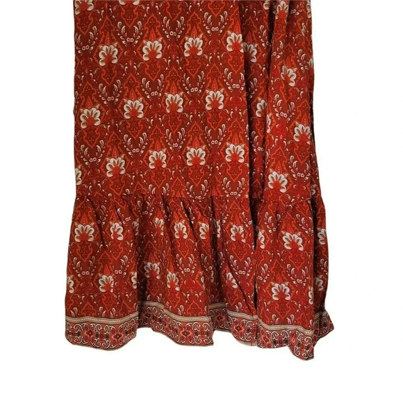 Zesica V Neck Dress Wrap Summer Boho Mini Print Dress Beach Casual Floral Size S - Picture 10 of 12